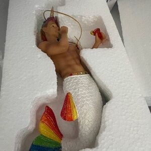 December diamonds Rainbow merman mermen gift ornament unicorn